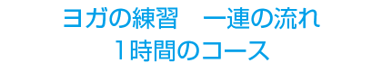 「ヨガの練習」一連の流れ(1時間のコース)